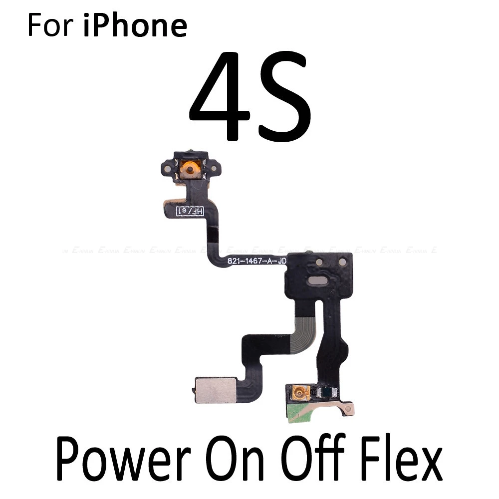 Iphone 6 6 S Artı 4 4 S 5 5 S 5C SE 2016 Anahtarı Konektörü Açık Kapalı Düğmesi Ses Düğmesi Flex Kablo Şerit