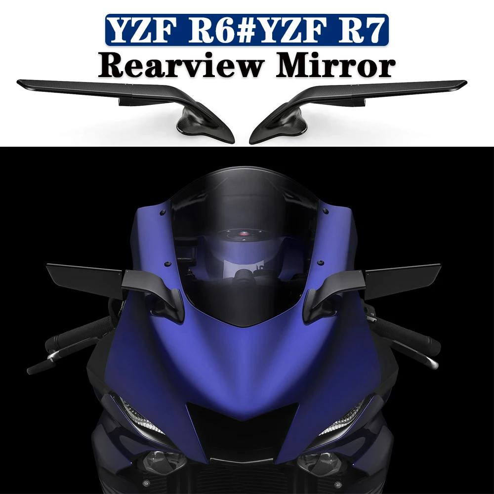 YAMAHA YZF R6 YZF R7 YZF R7 Dünya GP 60th Yıldönümü dikiz aynası Yeni Motosiklet Dönen Görünmez dikiz aynası