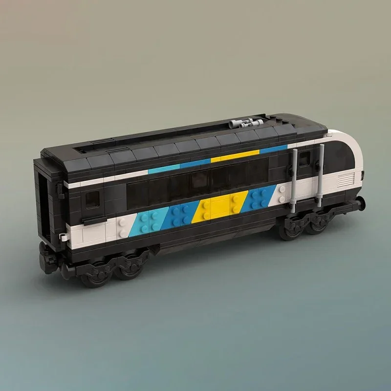 Moc yapı tuğlaları şehir arabası Modeli Parlak Çizgi Kontrol Tren Teknolojisi Modüler Blokları Hediyeler Noel Oyuncaklar DIY Setleri Montaj