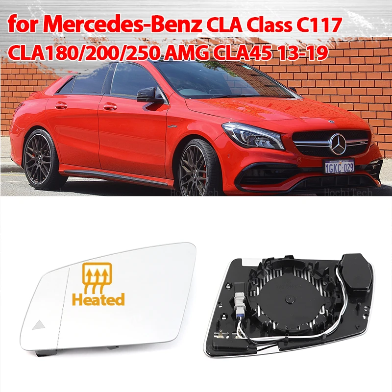 Sol ve Sağ Yan İsıtmalı Kanat Ayna Cam dikiz aynası Mercedes-Benz CLA Sınıfı için C117 CLA180 CLA200 CLA250 AMG CLA45 13-19