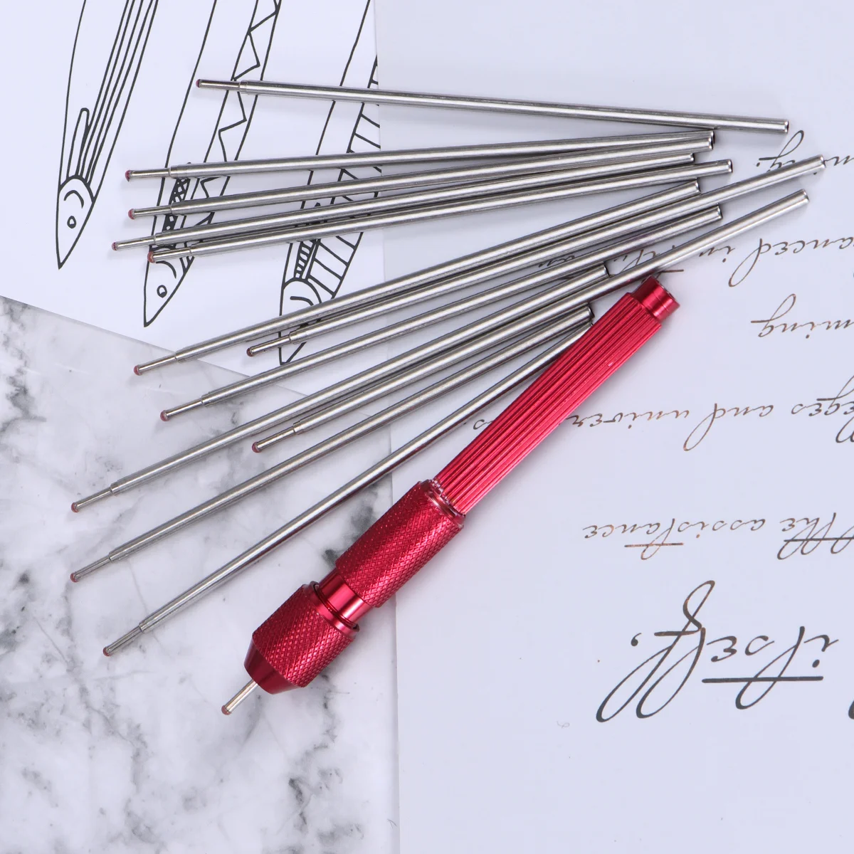Cilt Kalem Doodler Dövme Cilt işaretleyici kalem Çekirdek Kalıcı Makyaj Malzemeleri Cilt Kalem Çekirdek kalemlik Dövme Aksesuarları