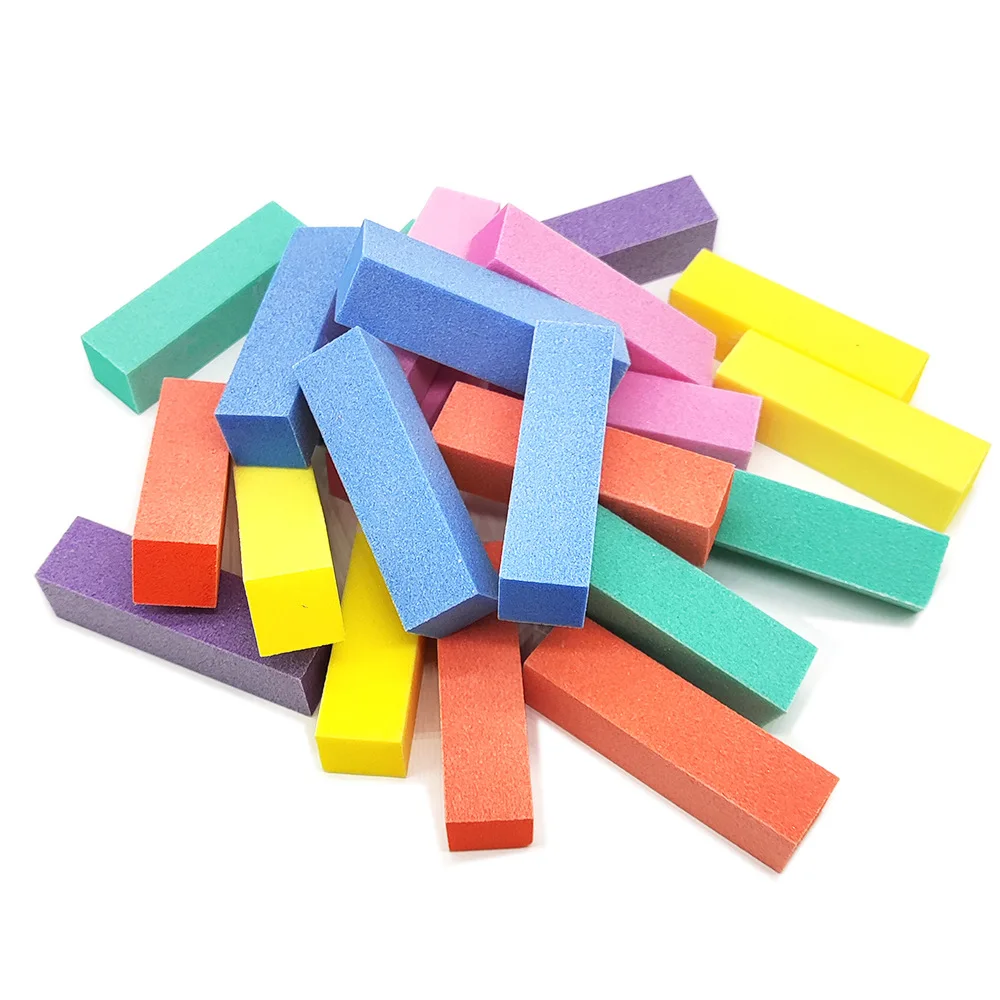 10 Adet Nail Art Zımpara Sünger Tampon Blok Tırnak Tamponlar Dosyaları Blok Taşlama Parlatma Manikür Tırnak Aksesuarları Aracı