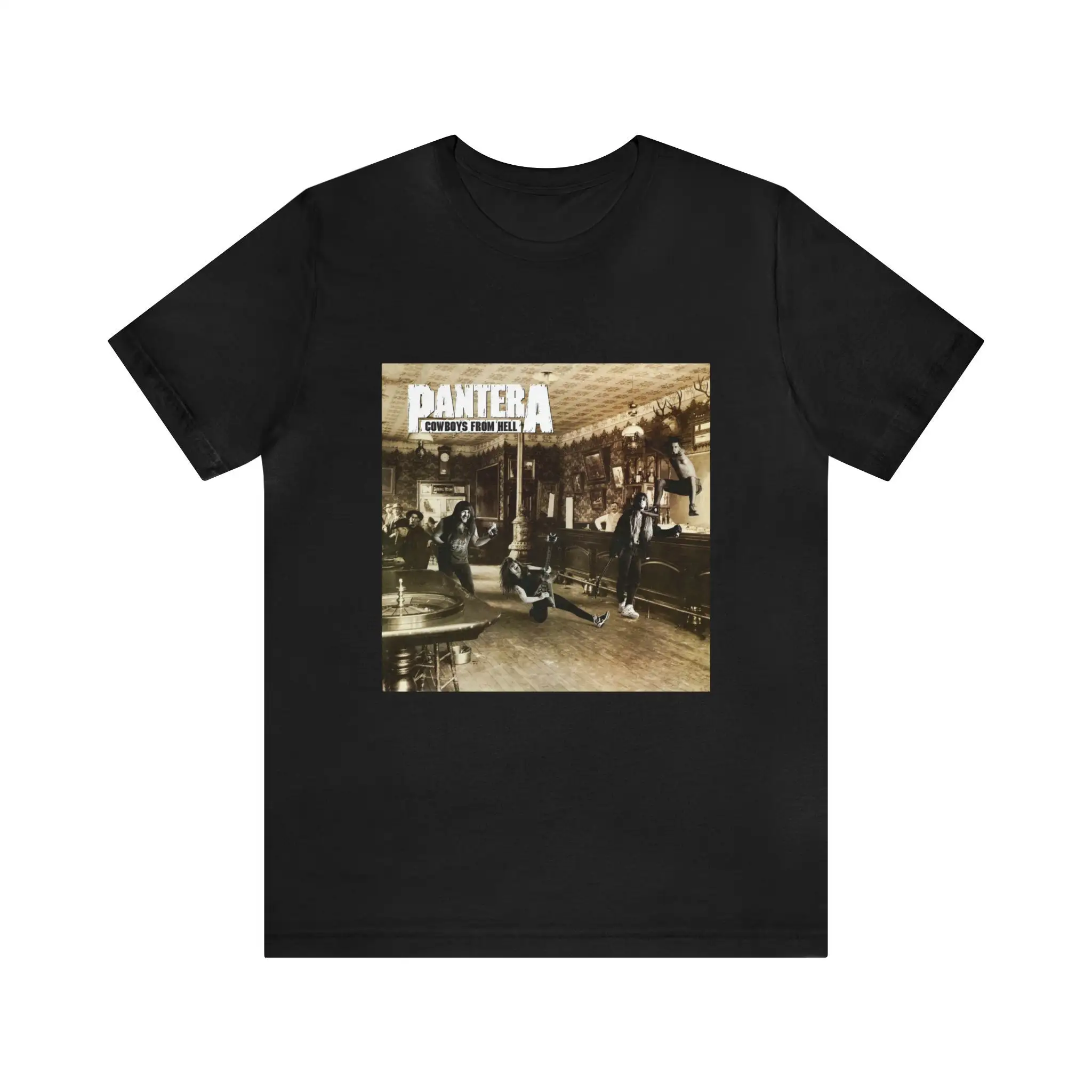 Pantera-Kovboylar Cehennemden Unisex pamuklu tişört