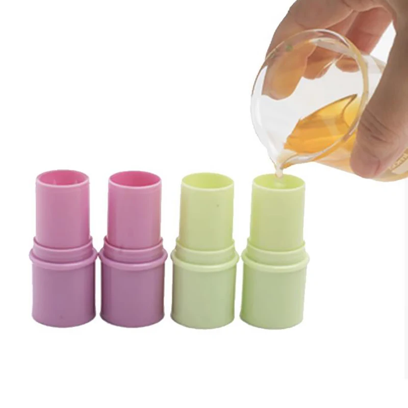 1 ADET 6g Plastik Çok renkli Doldurulabilir Kullanım ruj tüpü Dudak balsam kabı Kozmetik Katı Balsamı Paketi Seyahat Şişe