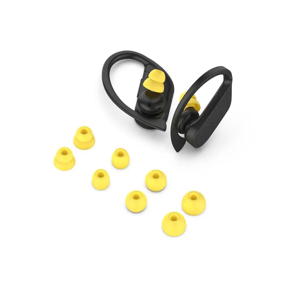 1 ~ 9 ADET Anti Kayma kulaklık uçları Silikon Kapak İçin Kulaklık İpuçları Gürültü Azaltma Ses Geçirmez Kulak Tıkacı 3