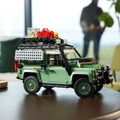 STOKTA yeni Yüksek Teknoloji Land Rover Defender 90 Tuğla 10317 Süper Off-Road Yarış Araba Yapı Taşları 2336 adet Çocuk Oyuncakları Hediyeler