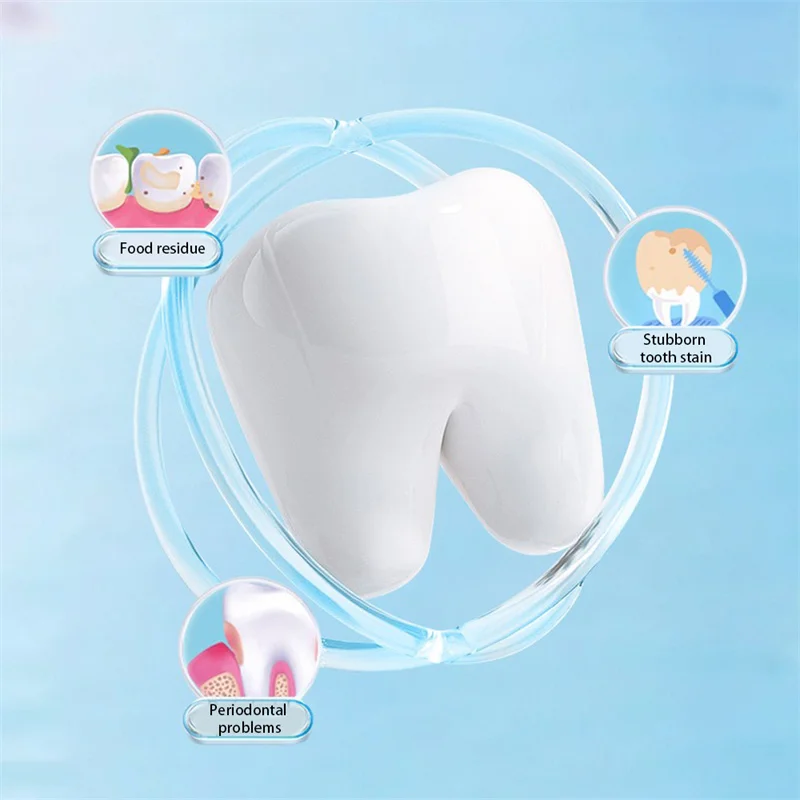 GECOMO Diş Leke Temizleme Fırçası Derin Temizler Sakız Ağız Zarar Vermez Diş Kaldırmak için Calculus Taşınabilir Diş Temizleyici