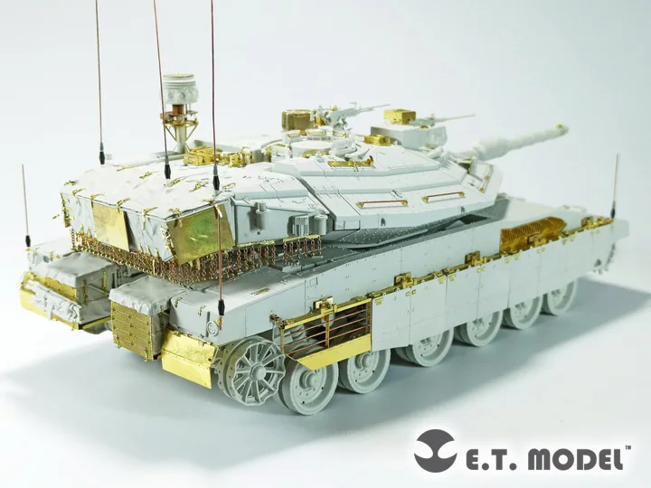 ET MODEL E35-300 1/35 israil Merkava Mk.Meng Kiti için 4/4 LIC MBT Yan Etekler Fotoğraf Kazınmış Parça