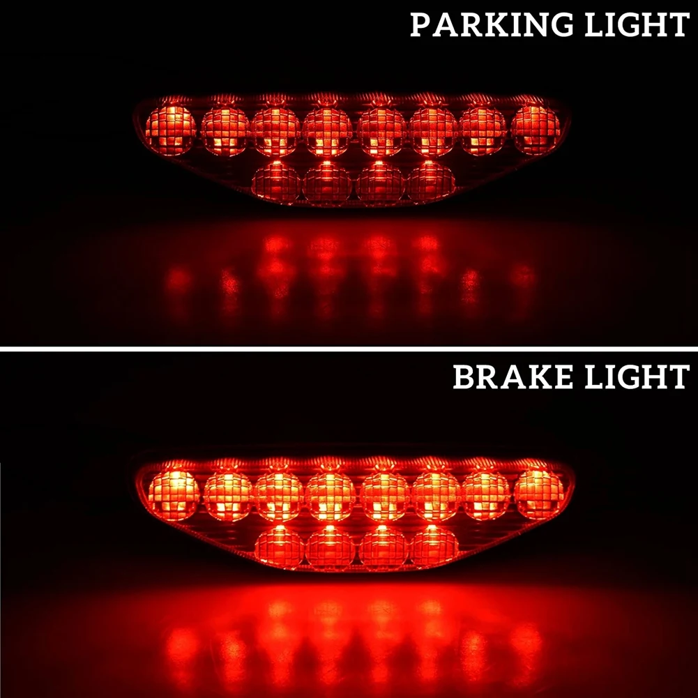 ATV Kırmızı led arka lambası Montaj Arka Fren Dur İşık Kuyruk Lambası Honda TRX450R TRX450ER 2006-2014