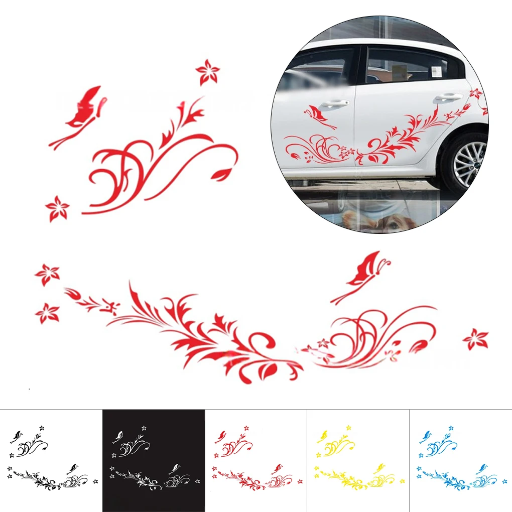 Araba Vücut Çiçek Sticker Zarif Oto Süsler dış dekorasyon