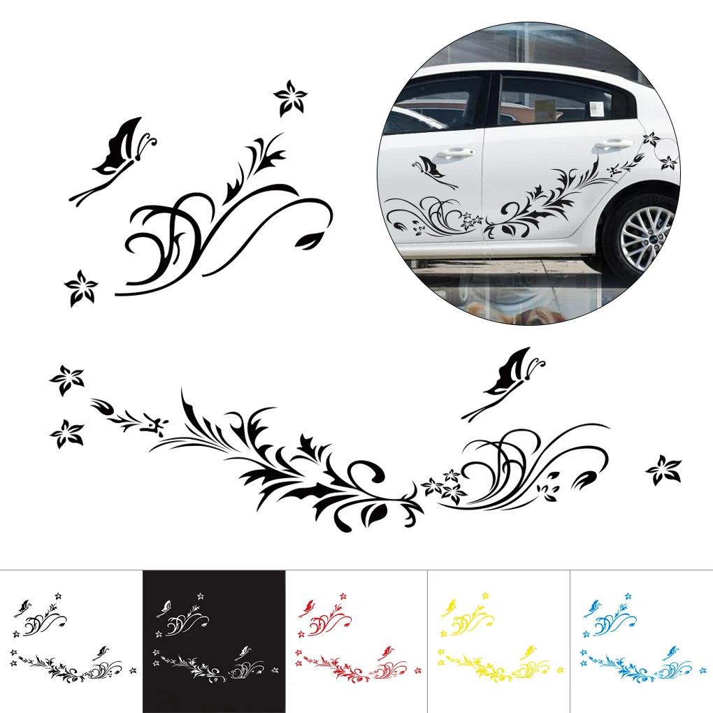 Araba Vücut Çiçek Sticker Zarif Oto Süsler dış dekorasyon