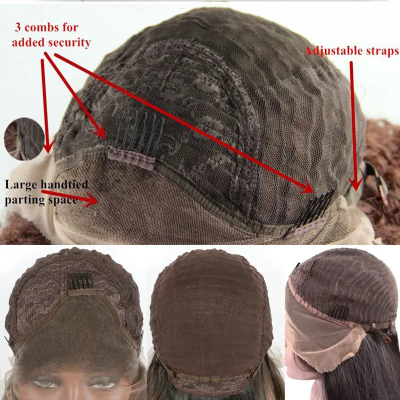 Önceden koparıp Sentetik Saç Dantel ön peruk Tutkalsız Hazır Giyim Düz Yüksek Kaliteli ısıya dayanıklı iplik Orta kısmı Kadınlar Için