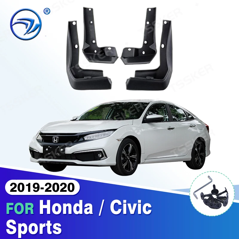 Araba Çamur Flaps Honda/Civic Spor 2019 2020 Çamurluklar Splash Muhafızları Çamurluk Çamurluk Aksesuarları