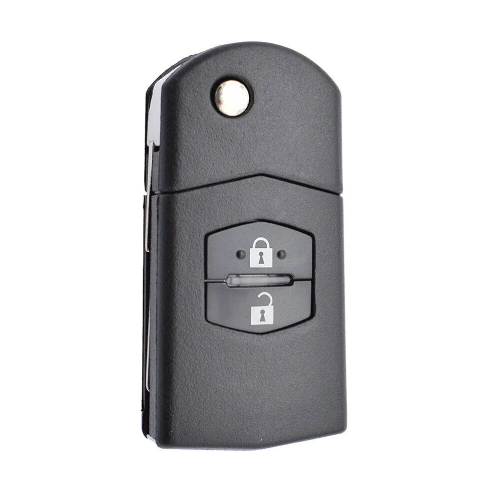 2 Düğmeler Araba Anahtarı Kabuk Fob anahtar Kılıfı CR1620 Mazda Demio İçin 2 3 5 6 CX7 CX9 RX8 MX5 MPV Katlanır Anahtar Uzaktan Fob Vaka