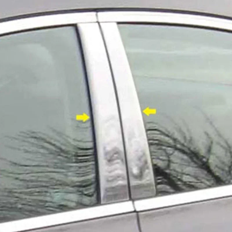 6 adet Araba Pencere Pillar Mesajları ayar kapağı Sticker BC Sütun Çıkartmaları Honda CR-V 2002 2003 2004 2005 2006