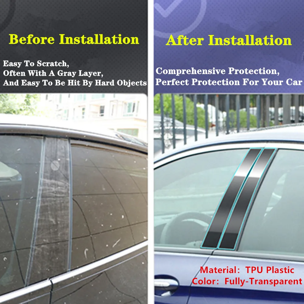 Renault için XM3 Latitude 2011 2012 2013 2014-2024 Araba TPU/Parlak Ayna Pillar Sonrası Kapak kapı pervazı Pencere Kalıplama Etiket