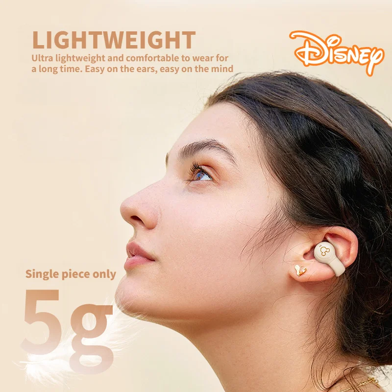 Disney DN12 Kulak-Klip Bluetooth Kulaklıklar Kemik Iletim Kulaklık kablosuz kulaklık 3D Surround Stereo Bas Spor Oyun Kulaklık