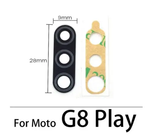 50 Adet, kamera Cam Motorola Moto Z4 Z3 E6 E7 G8 G9 Artı Oyun Arka Arka Kamera cam Lens Yapıştırıcı İle