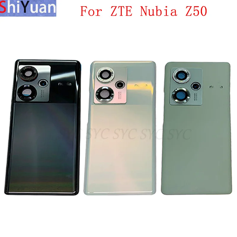 Pil Kapağı Arka Kapı Konut Case ZTE Nubia Z50 arka kapak ile Kamera Lens Logo Yedek Parçalar