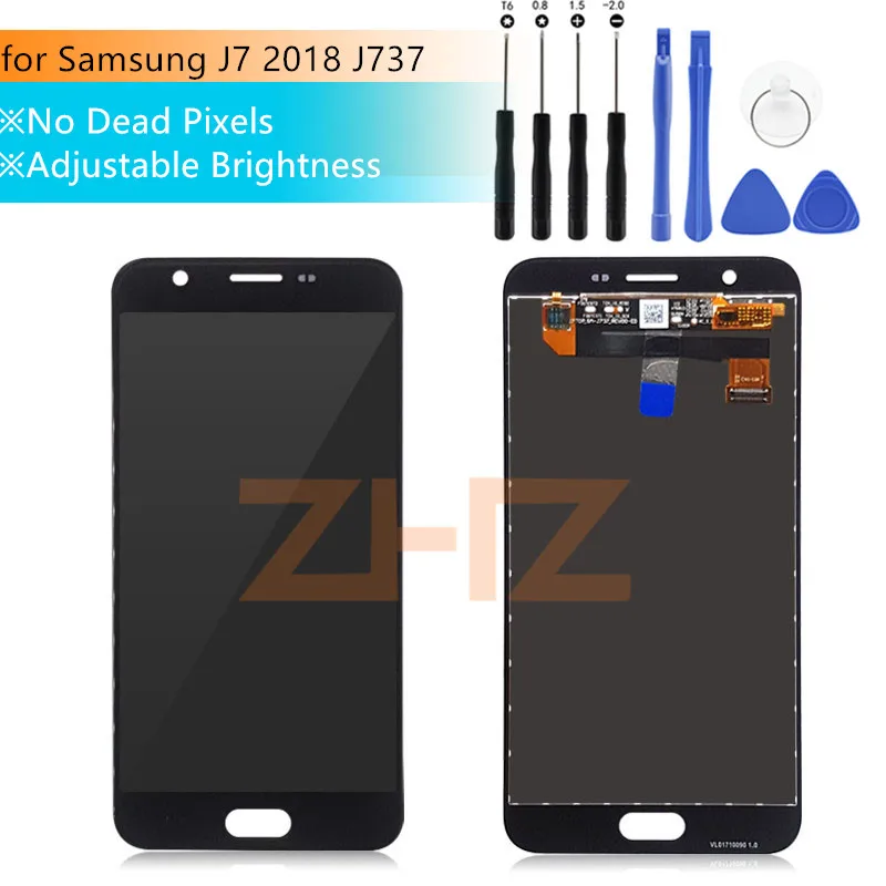 samsung Galaxy J7 2018 J737 LCD ekran dokunmatik ekran digitizer Samsung Galaxy J737P LTE-A lcd ekran Onarım Yedek Parçaları