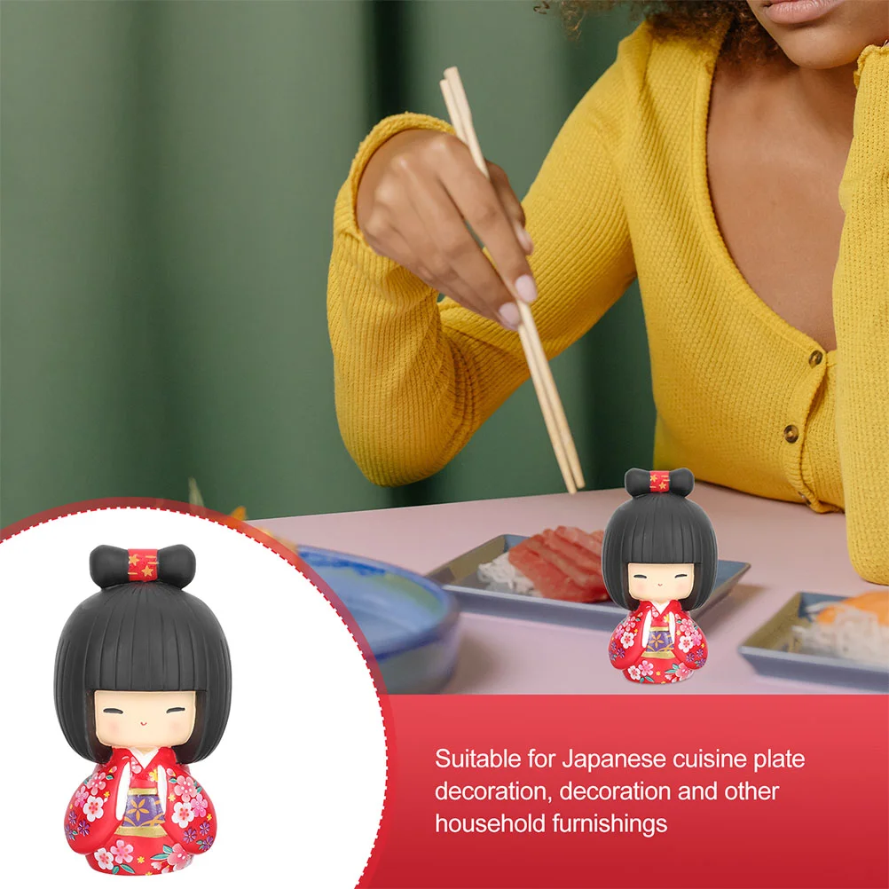 Kız Hediye Minyatür Bebek Dükkanı Dekor Reçine Dekorasyon Asya Ev Parti Malzemeleri Heykeli Eve Taşınma Kokeshi