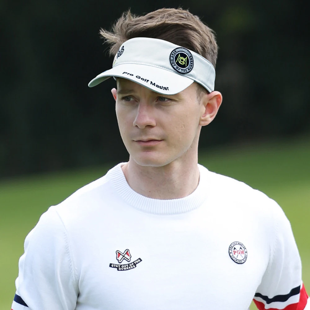PGM Golf erkek Başsız Kap Nefes Çabuk Kuruyan Tenis Spor Şapka Güneşlik Güneş Koruyucu Moda Nakış Erkekler için MZ044