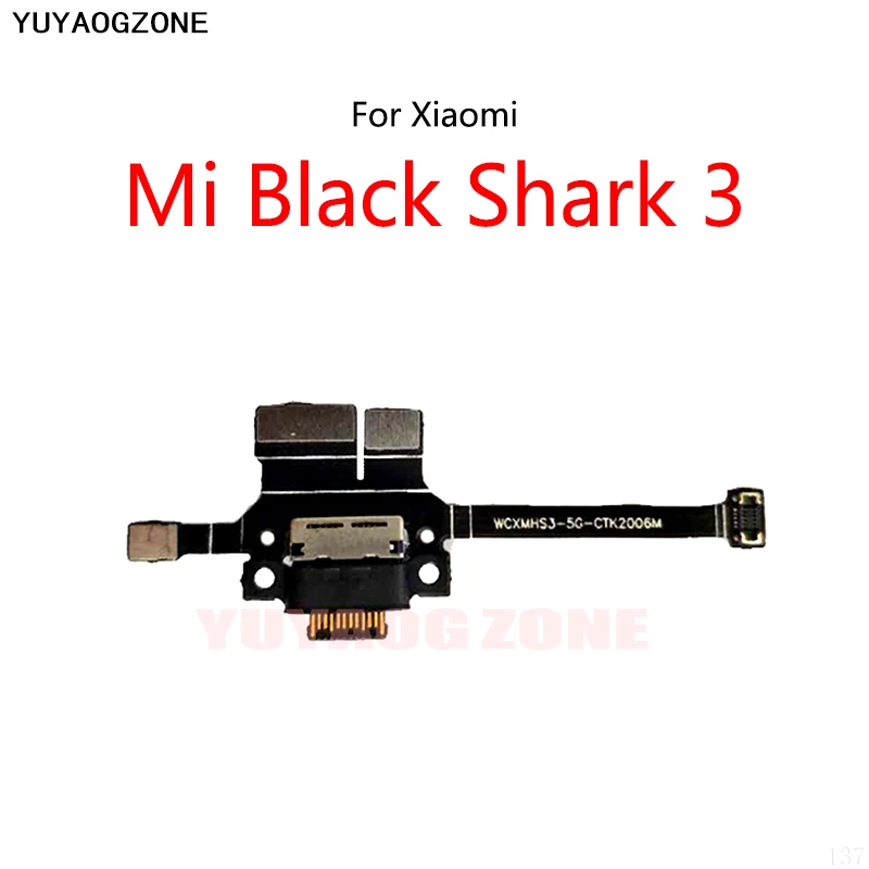 USB şarj yuvası Portu Soket Jack konnektörü Şarj Kurulu Flex Kablo Xiaomi Mi Siyah Köpekbalığı 3 KLE-A0
