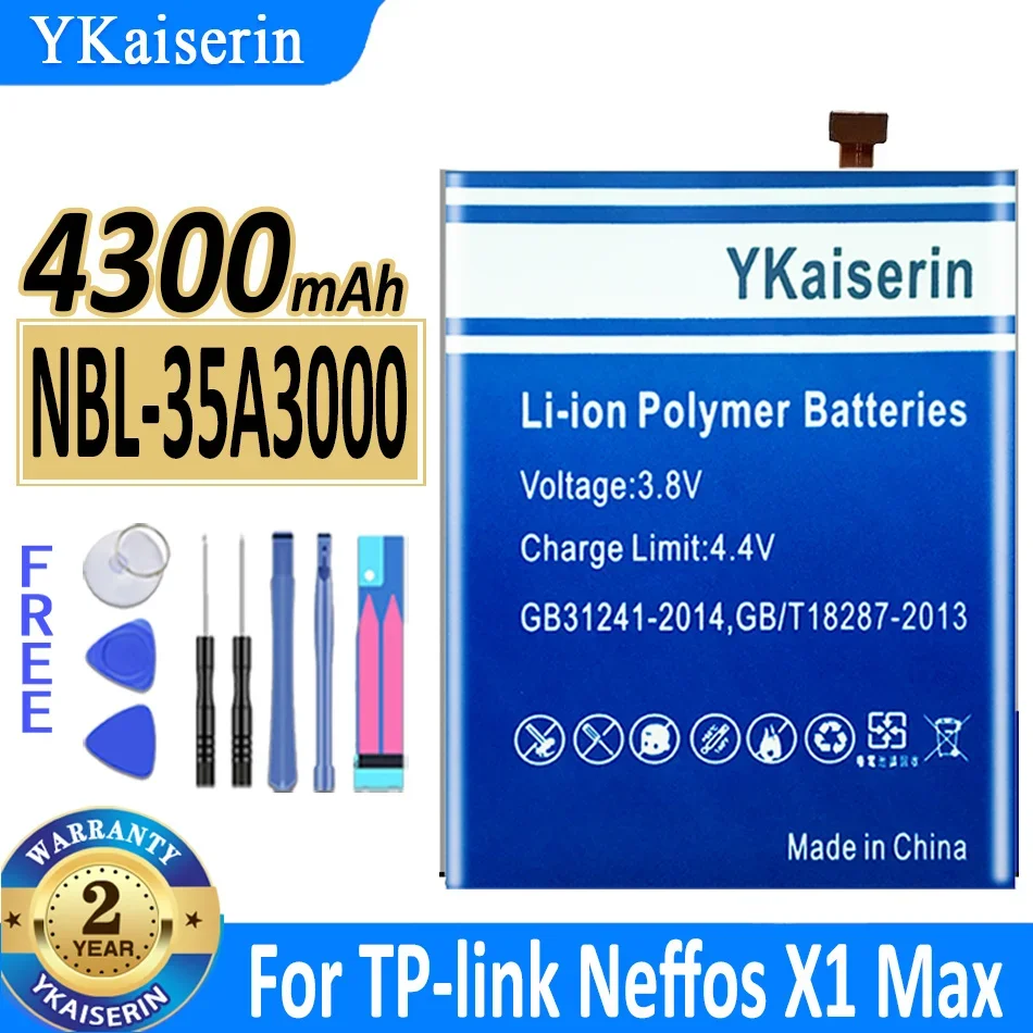 4300mAh YKaiserin Pil NBL-35A3000 NBL35A3000 İçin TP-LİNK Neffos X1Max X1 Max TP903A TP903C Bateria
