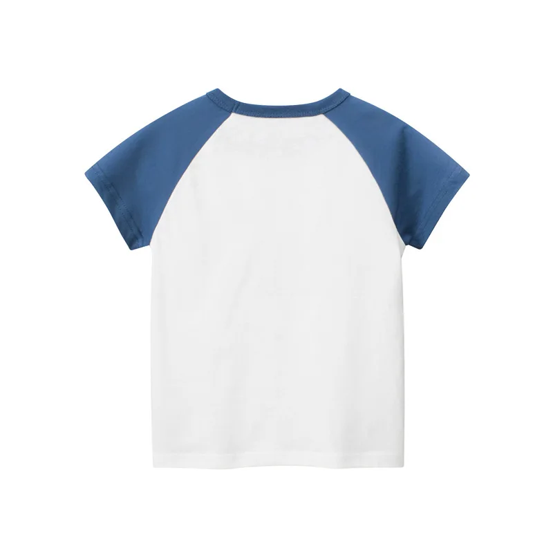 Çocuk Gömlek Tops Bebek Kıyafet Yaz 2-8T Yürümeye Başlayan Pamuk Karakter Baskı T Shirt Kısa Kollu Gömlek Çocuk Erkek Kız Elbise
