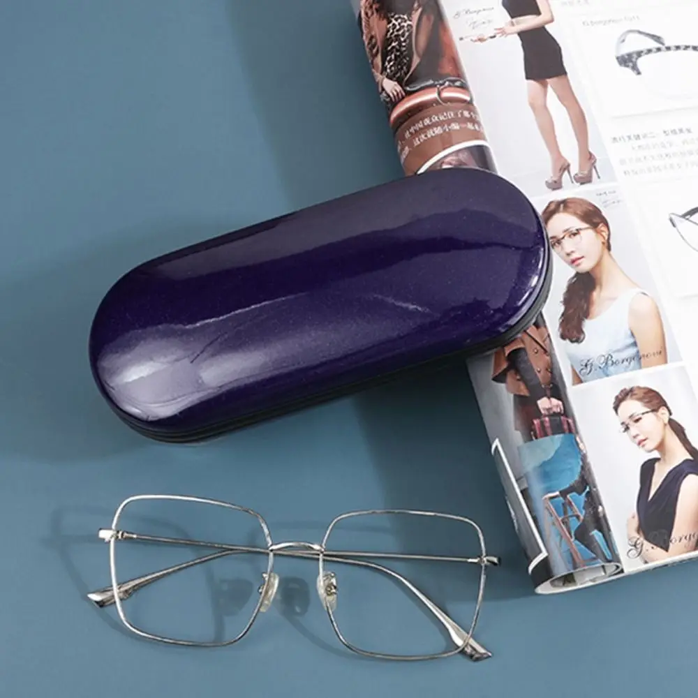 Unisex Taşınabilir Gözlük Kılıfları Deri Gözlük Koruyucu Su Geçirmez Gözlük Kutusu Basit Gözlük Kutusu Anti-press gözlük kılıfı