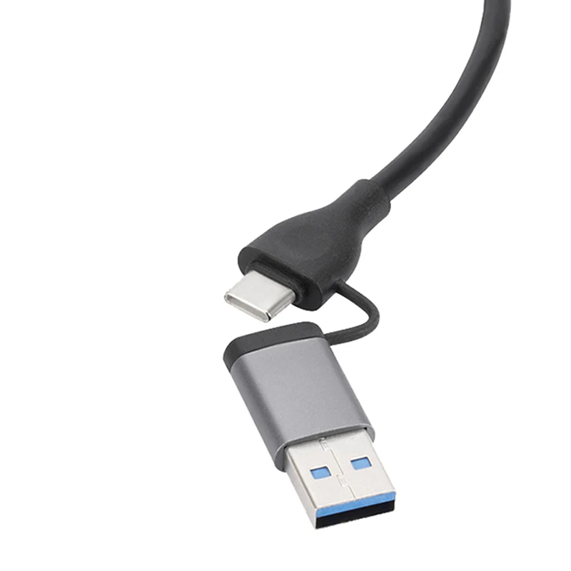 6 İn 1 USB 3.0 Tip-C Genişletici Hub Yerleştirme İstasyonu Çoklu USB Splitter Adaptörü USB 3.0 2.0 TF SD Okuyucu Yuvası