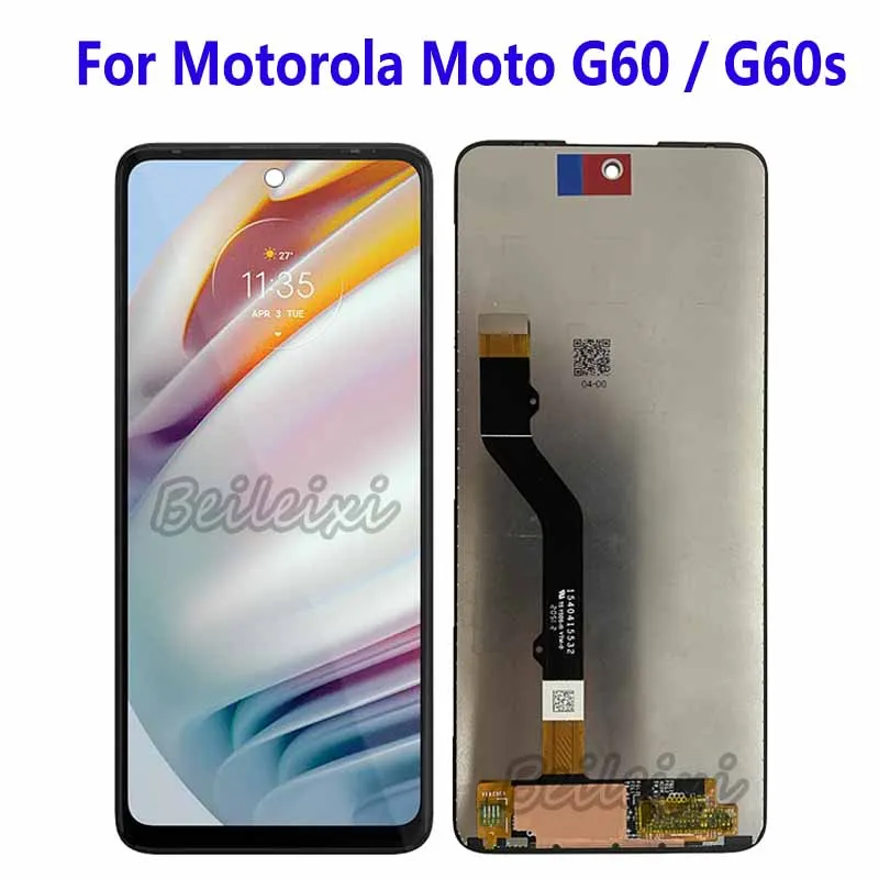 Motorola Moto için G60S XT2133-2 XT2133-1 lcd ekran dokunmatik ekranlı sayısallaştırıcı grup Moto G60 X2135-1 X2135-2 PANB0013IN