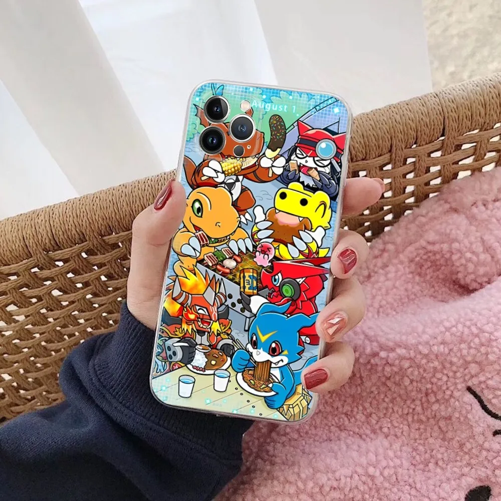 Dijital Canavar Digimon telefon Kılıfı için iPhone 15 14 11 12 13 Mini Pro XS Max Kapak 6 7 8 artı X XR SE 2020 Funda Kabuk