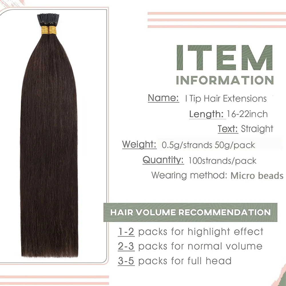 Zengin Seçimler 100 İpliklerini I İpucu saç ekleme Düz Ön Gümrük I İpucu insan saçı postiş Keratin Füzyon Saç Kadınlar İçin