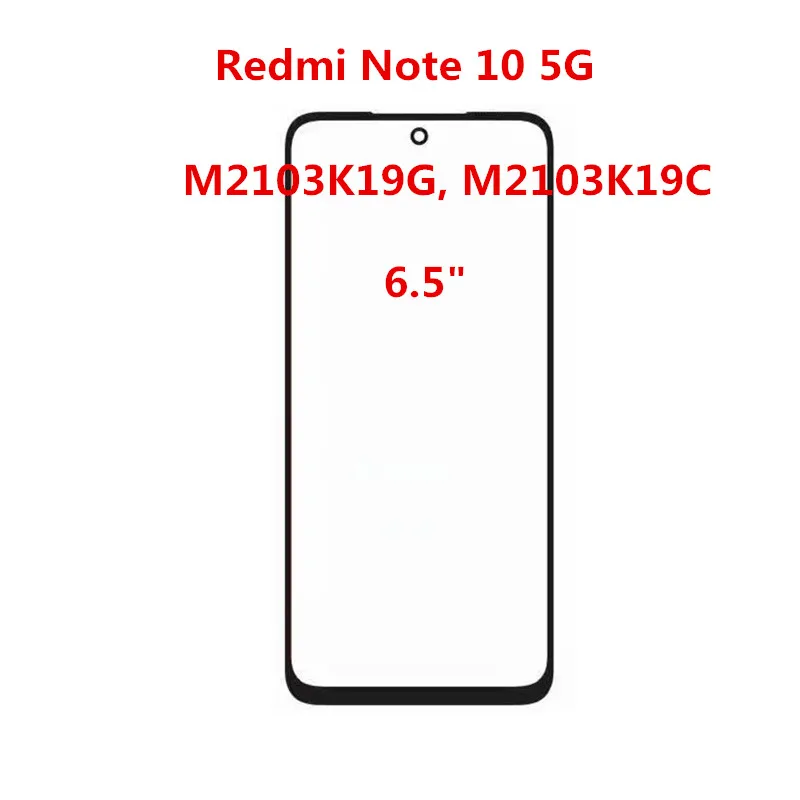Note10 Dokunmatik Ekran Xiaomi Redmi İçin Not 10 Pro 4G Max Not 9S 8 8T 7 Out Cam LCD Ön Panel Lens İle OCA Tutkal