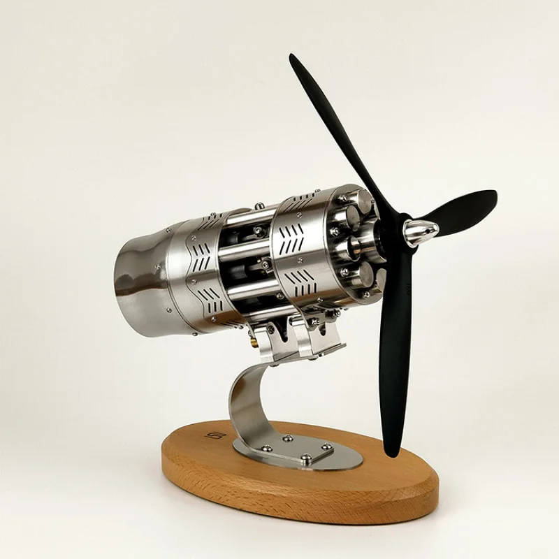 16 Silindir Swashplate Stirling Motoru Model Uçak Motoru Mekanik Endüstriyel Oyuncak 16stl-2.0 Fizik Eğitici Oyuncaklar