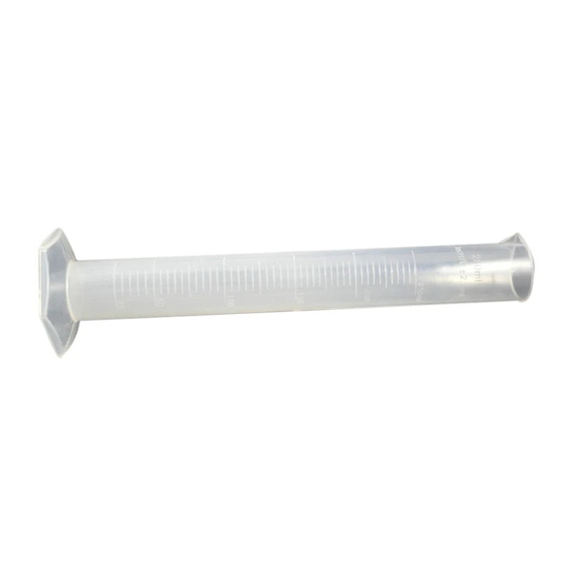 Laboratuvar Seti için 3X250ML Şeffaf Beyaz Plastik Sıvı Ölçüm Dereceli Silindir