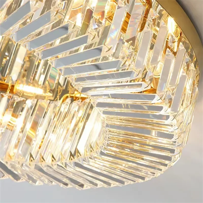 Oturma Odası Avize Modern Kristal Led Tavan Lambası Krom Altın Led avize lamba Oturma Odası Dekor Süspansiyon Lumina