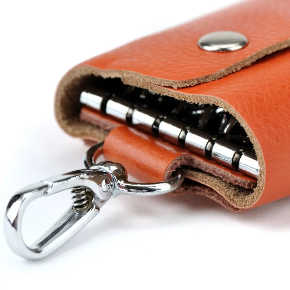 Hakiki Deri Anahtar Cüzdan Moda 6 Corlors Kadın bozuk para cüzdanı Erkekler Araba Anahtarlık Anahtar Cüzdan Tuşları Kılıfı Organizatör Kapakları
