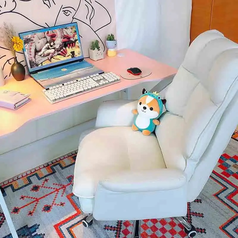Yönetici Modern büro sandalyeleri Döner Yatak Odası Yemek İskandinav büro sandalyeleri Deri Çalışma Cadeira Escritorio Büro Mobilyaları