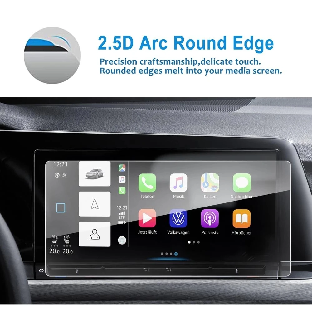 Araba GPS Navigasyon Temperli Cam ekran koruyucu Film Oto İç Sticker Aksesuar Golf MK8 Keşfetmek Pro 10 İnç