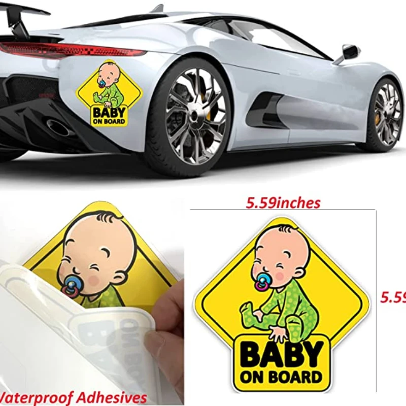 Araba Styling 3D Karikatür Çıkartmalar Bebek Araba ısınma Araba Çıkartmaları ve Çıkartmaları Bebek Yüksek Kaliteli Araba Aksesuarları
