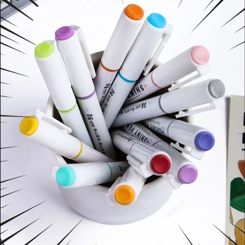 5 ADET plastik parıltılı Fosforlu Kalemler Dayanıklı Renkli Parlak Parlak Floresan Kalem Beraberlik Doodle Kalemler Öğrenciler Hediye