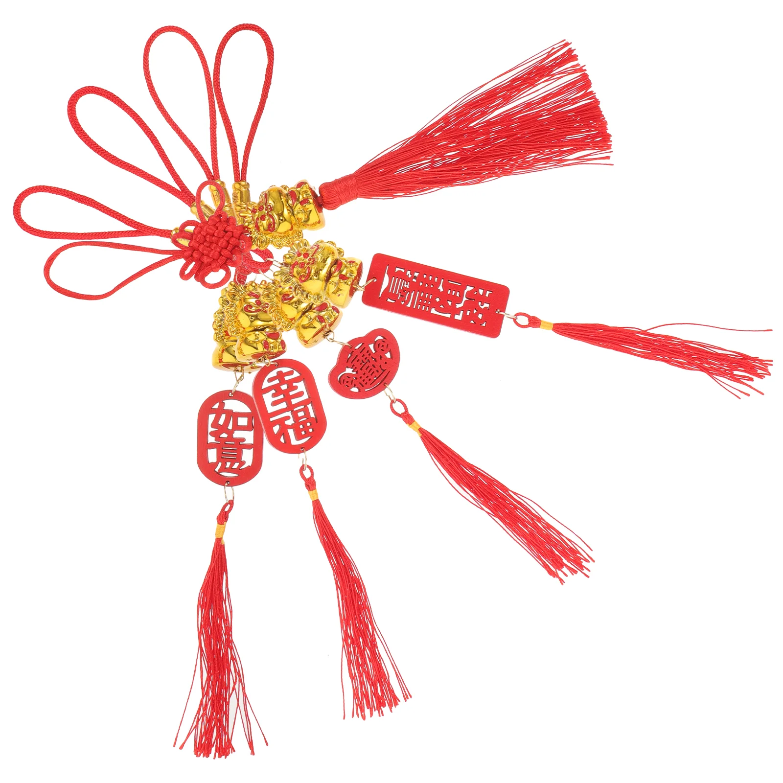 5 Adet Çin Yılı Ejderha Asılı Süsleme Bonsai Kolye Yeni Yıl Dekorasyon