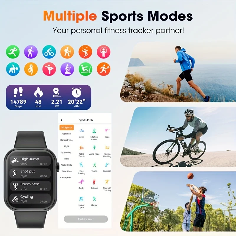 Yeni Bluetooth arama kadın akıllı saat Açık spor Çok Fonksiyonlu 100 + spor modları IP67 Su Geçirmez erkek moda akıllı saat