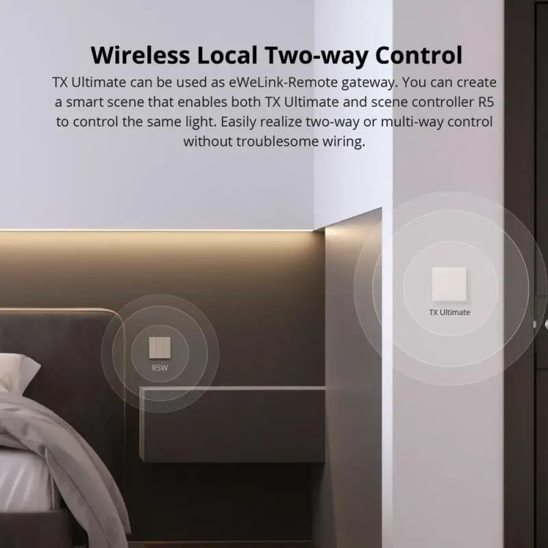 SONOFF T5 Wifi Akıllı ışık anahtarı Tam Dokunmatik Duvar Anahtarları Arkadan Aydınlatmalı Uzaktan Kumanda Alexa Google Ev ile Çalışmak 1/2/3/4 Gang