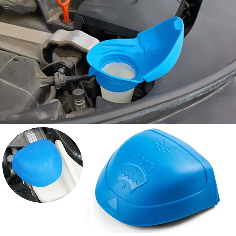 Araba sileceği Washer Sivi Rezervuar Tankı şişe kapağı kapak Plastik Mavi VW SKODA İçin Audi İçin 6V0955485 6V0 955 485