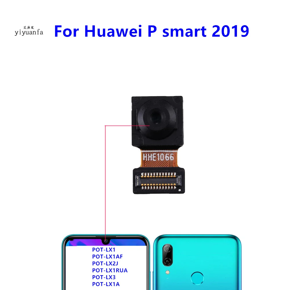 Orijinal Arka Gerçek Ana Ve Ön Bakan Kamera Modülü sensör esnek kablo İçin Huawei P Akıllı S 2019 Yedek Parçalar
