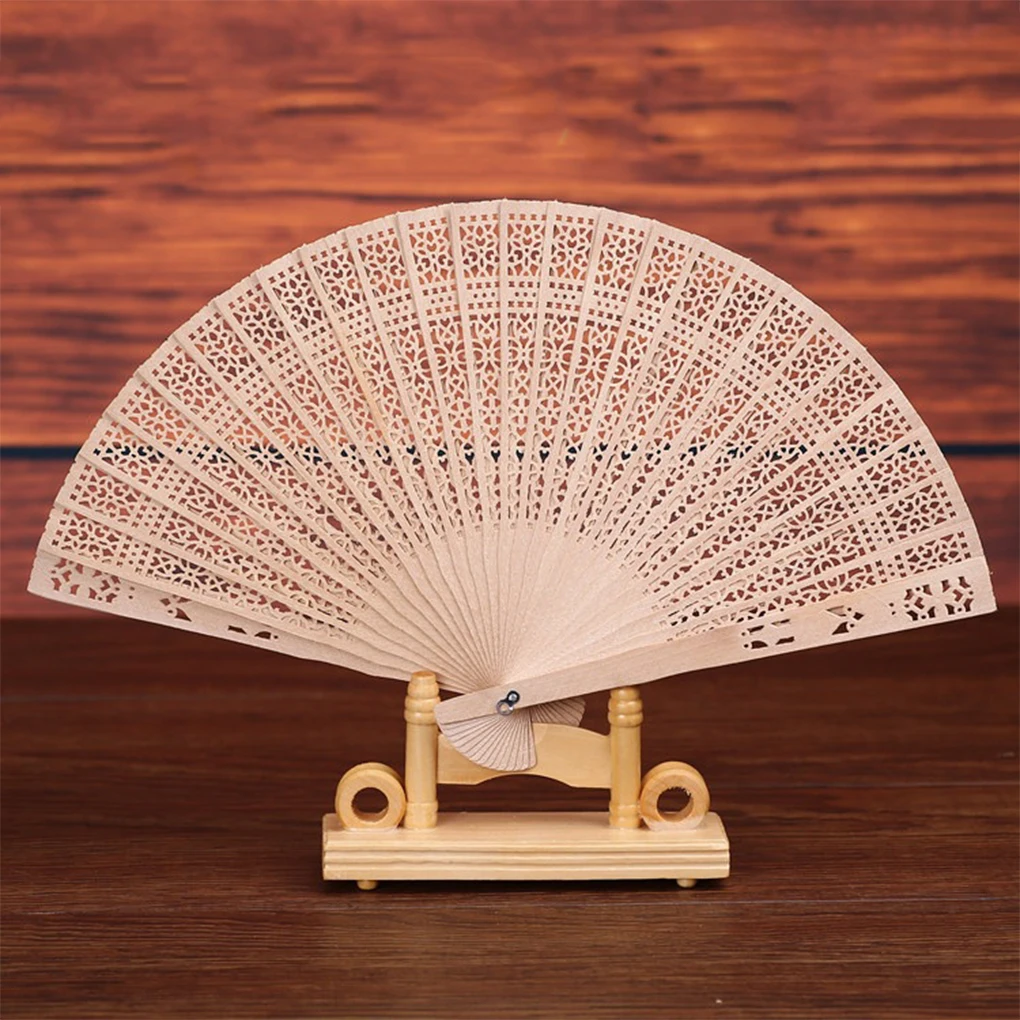 sıcak Yaz Günleri için 2x Kompakt ve Kullanışlı Bambu El Fanları Arkadaşı Hafif Katlanır Fanlar