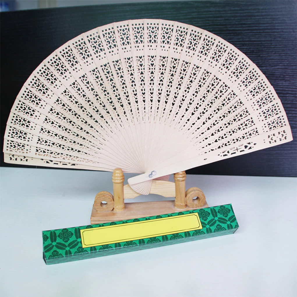 sıcak Yaz Günleri için 2x Kompakt ve Kullanışlı Bambu El Fanları Arkadaşı Hafif Katlanır Fanlar